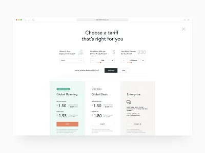Pricing table (SaaS web app) clean dashboard data enterprise app enterprise ux finance fintech iot minimal saas software ui design ux design ux ui web app web application web application design