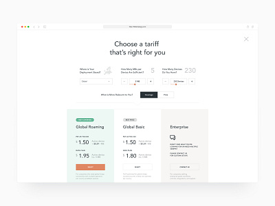 Pricing table (SaaS web app) clean dashboard data enterprise app enterprise ux finance fintech iot minimal saas software ui design ux design ux ui web app web application web application design