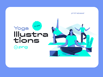 Yoga free Illustrations aplication design download flat flat design flat illustration free freedownload illustration ui uidesign ux yoga