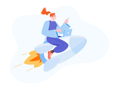 Creative Launch illustration 2021 trend 2d abstract adobe illustrator art creative design digital illustration digitalart drawing dribbble best shot explorer freebie graphicdesign hareesh illustration illustration art popular design rocket vector