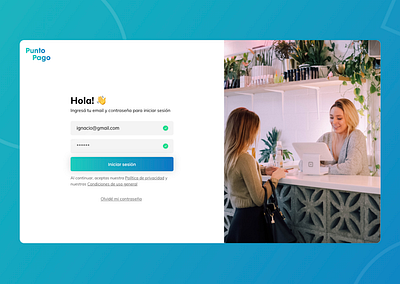 PuntoPago app branding design desktop ui