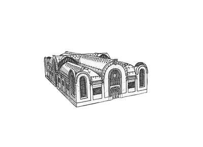 Mercat Central de Tarragona architecture artwork drawing hand drawn handdrawn illustration picture sketch sketching urban urban sketching