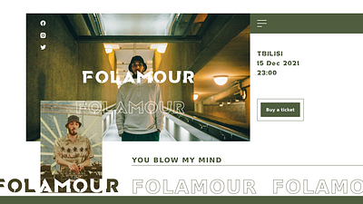 Folamour Event Landing Page event design font design fonts landing page landing page design photography product design ui ui design ux