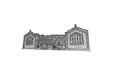 Antic Escorxador, Tarragona architecture building buildings drawing gift illustration inkpen picture sketch sketching