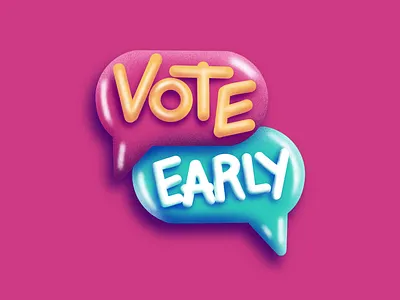 Vote Early Instagram Sticker depth fuzzie instagram procreate sticker story textures