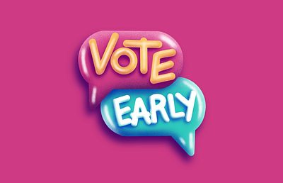 Vote Early Instagram Sticker depth fuzzie instagram procreate sticker story textures