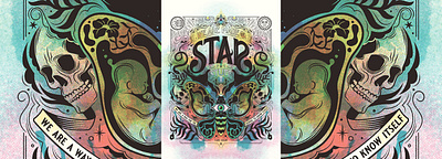 Star Stuff, Carl Sagan Poster adobe illustrator carl sagan illustration psychadelic screen print screenprint vector