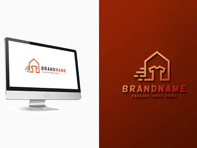 t-shirt house logo template clean cleaning clothes deliver delivery dry cleaning fast home house laundry logo real estate sale shipping shirt speed template transport wash washing