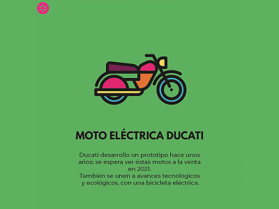 Moto Eléctrica Ducati ai design designer illustrator social media design