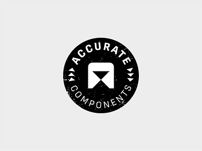 Accurate - Badge accurate badge bike bike logo bikecomponents branding components design industry logo logo mark minimal mtb sports symbol technology technology logo