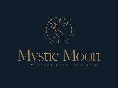 Mystic Moon Logo branding design identity illustration logo logo design typography