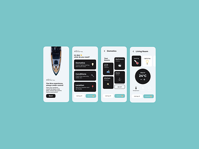 Riva Yacht Concept App app boat design luxury minimal ui ux web website yacht