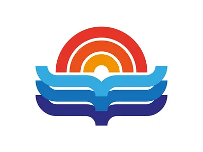 🌅 logo logodesign sunandsea thicklines
