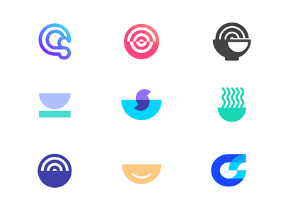 Creative Soup app logo branding creative cs logo design good letterforms logo collection logo design logofolio logomarks luxury minimal logo monogram smile soup transparency