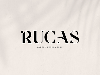 rucas modern serif font branding classy clean fashion icon identity logo logo font logos logotype luxury font mark modern monogram serif serif font simple title typeface wedding