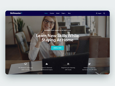 Skillmaster LearnDash WordPress Theme education learndash lms modern template theme wordpress