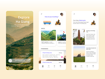 Explore Ha Giang UI design figmadesign ui