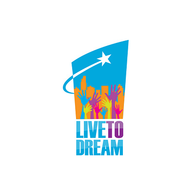 Wade’s World Foundation Live to Dream Campaign Logo Design brand design colorful identity design logo design logo mark non profit youth group