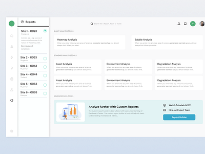 SaaS Reports & Custom Reports design ideation reports saas ux web