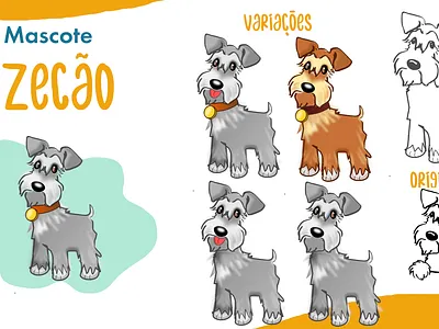 Zecão - Mascote para Pet Shop cão dog dog illustration ilustração inkscape mascot mascot design mascote pet shop schnauzer