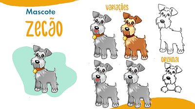 Zecão - Mascote para Pet Shop cão dog dog illustration ilustração inkscape mascot mascot design mascote pet shop schnauzer