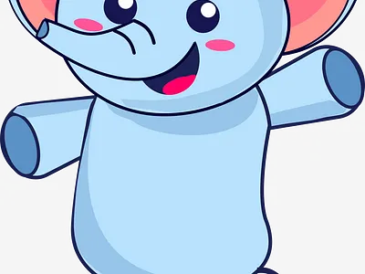 Elephant Character Illustration character elefante elephant illustration ilustração ilustração digital mascot mascote personagem