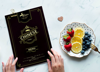 Vintage Style New Chinese Food Menu Template chinese food menu new style template vintage