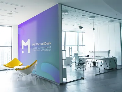 MC Virtual Desk Visual Identity branding design icon identidadevisual logodesign logomarca logotipo ui ux vector