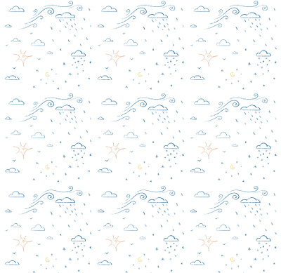 Kids Seamless pattern weather weather