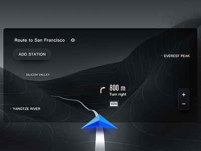 Navigation based on POI cluster concept concept design hmi ui