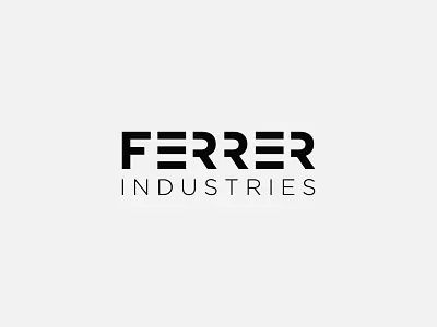 Ferrer Indusries Logo air force logo creative logo minimalist logo tech logo weapon industry logo