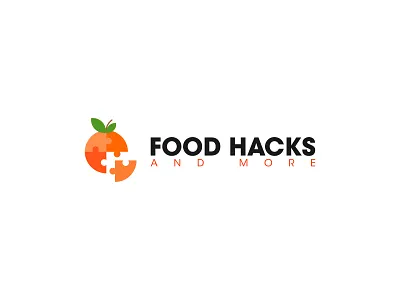 Food Hacks Logo creative logo food game logo minimalist logo