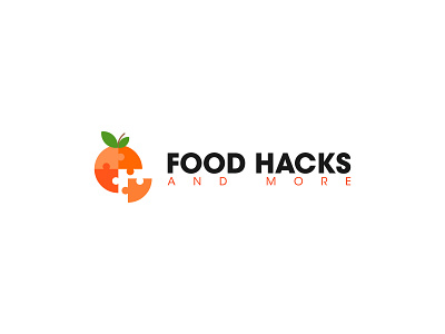 Food Hacks Logo creative logo food game logo minimalist logo