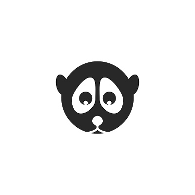 Slow loris portrait animal animal art animal character animal head animal illustration animal logo emblem illustration illustration art logo design loris minimal minimalist logo negative space negative space logo portrait illustration primate slow loris