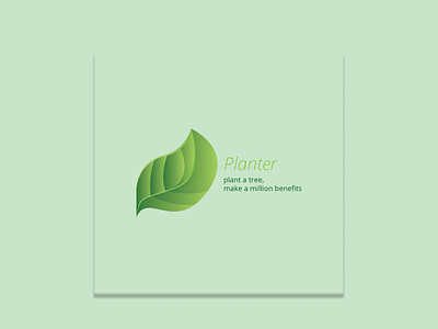 PLANTER LOGO application ui branding design ecommerce ecommerce app go green illustration leaf leaf illustration leaf logo logo logos plant plant illustration planter planting plants saveearth uiux vector