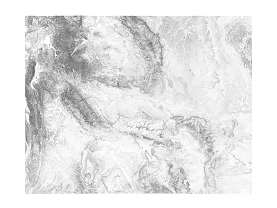 Wyoming - Black and white map illustration landscape map minimal mountain nature poster relief topographic topography united states united states of america usa white wyoming