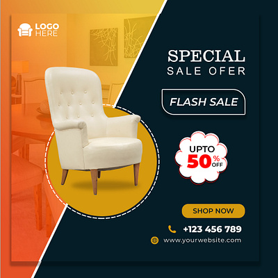 armchair advertising branding design illustration social media social media design