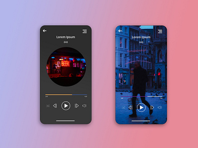 DailyUI 09/100 - Music Player app dailyui dailyuichallenge design digital mobile mucicplayer ui ux