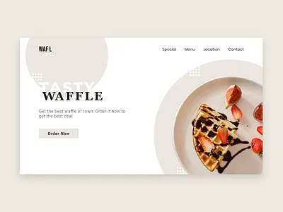 Waffle Landing Page adobe xd design figma landing page landing page design landingpage squeeze page ui ui design ux ux design web design webdesign website website design