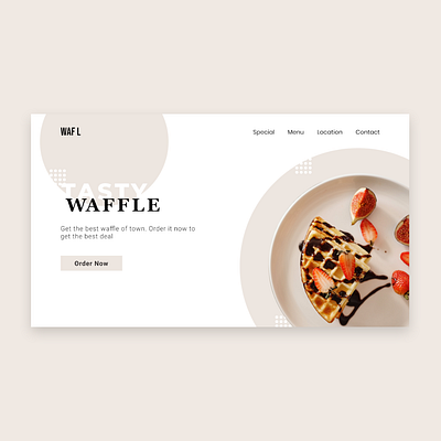 Waffle Landing Page adobe xd design figma landing page landing page design landingpage squeeze page ui ui design ux ux design web design webdesign website website design