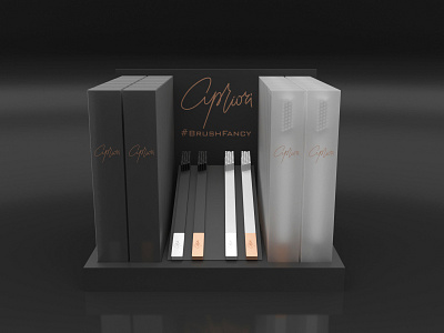 Apriori toothbrush holder 3d apriori branding design minimal