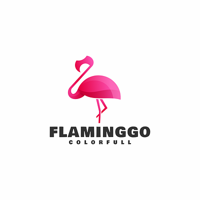 a vektor flaminggo animals bird brand design icone illustration logo vektor