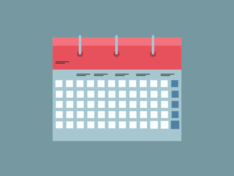 Calendar Gif animated gif character animation illustration motion design ui