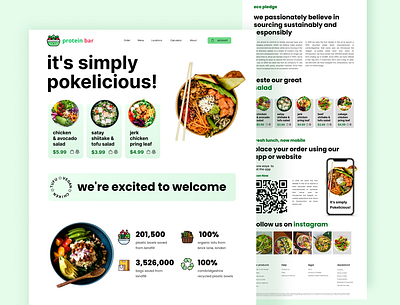 A Healthy Food Program Landing Page body advice body health diet diet program eat healthy healthy food landing page nutrition program salad ui design user experience user experience design user interface user interface design ux design