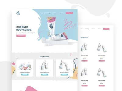 Victory Cosmetics & Beauty Products Store beauty design ecommerce landing page minimal minimalist shopify ui ux web