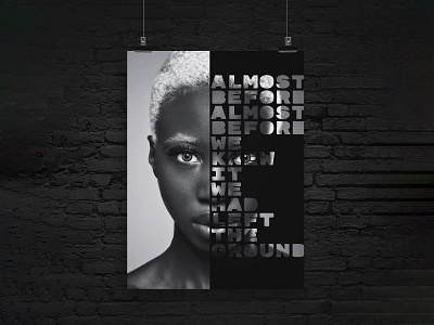 Typographical poster photo poster poster art typogaphy