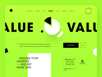 DAT Analytics Website interface product service startup ui ux web website