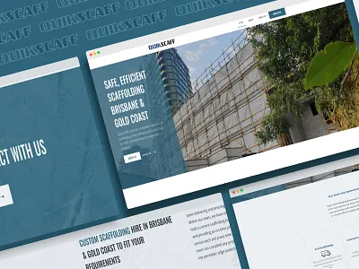 Webdesign & Development for quikscaff.com.au blue design quikscaff scaffolding scaffolding website web design web designer web development wordpress