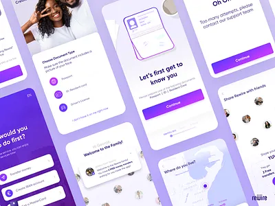 Rewire's new app WIP app app design banking flow illustration mobile onboarding rewire ux