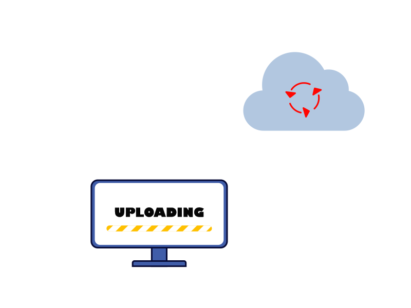 cloud storage 2 ori 2d animation after effect illustration motion graphics